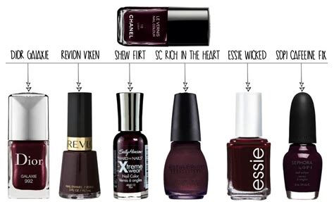 chanel nail polish dupe list|chanel dupes.